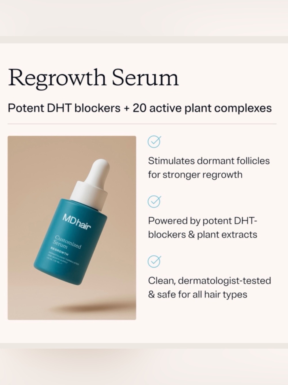 MDhair Customized Regrowth Serum
